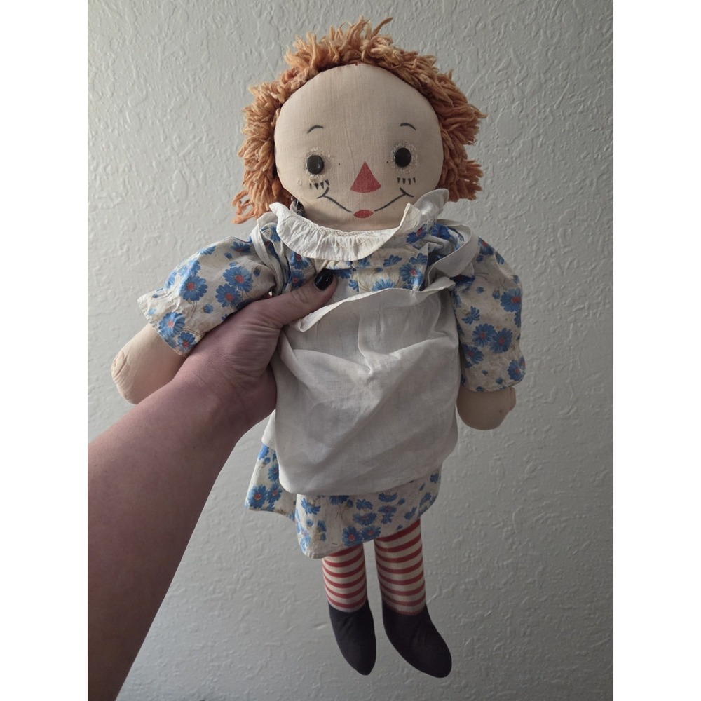 Antique Raggedy Ann Doll‎ - White Bloomers Not Pictured